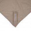 Toile pour parasol HWC-A39, toile de remplacement, 3x3m (Ø4,24m) polyester 2,8kg - taupe-brun