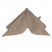 Toile pour parasol HWC-A39, toile de remplacement, 3x3m (Ø4,24m) polyester 2,8kg - taupe-brun