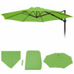 Toile pour parasol hotte de circulation HWC-A39, remplacement, Ø 3,5m Polyester 250g/m² - vert