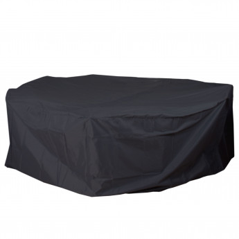 Housse HWC-J41, bâche de protection, ensemble de mobilier de jardin extérieur, anthracite - rond Ø 310cm