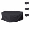 Housse HWC-J41, bâche de protection, ensemble de mobilier de jardin extérieur, anthracite - rond Ø 310cm