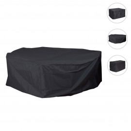 Housse HWC-J41, bâche de protection, ensemble de mobilier de jardin extérieur, anthracite - rond Ø 310cm