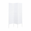 Paravent de jardin HWC-J14, cloison de séparation, métal 200x121cm - blanc