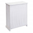 Commode HWC-H21, armoire à tiroirs, tiroir panier en bois massif 80x60x30cm - blanc miteux
