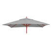 Toile pour gastronomie parasol en bois HWC-C57, carré 3x3m polyester 3kg - gris clair