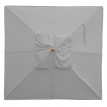 Toile pour gastronomie parasol en bois HWC-C57, carré 3x3m polyester 3kg - gris clair