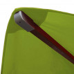 Toile pour gastronomie parasol en bois HWC-C57, carré 3x3m polyester 3kg - vert-lemon