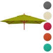 Toile pour gastronomie parasol en bois HWC-C57, carré 3x3m polyester 3kg - vert-lemon