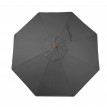 Toile pour parasol de gastronomie en bois HWC-C57, rond Ø4m polyester 3kg - anthracite