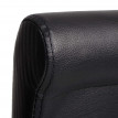Tabouret de bar HWC-C33, tabouret de comptoir, bois - noir mat, pieds foncés, similicuir