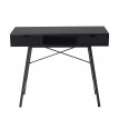 Table console HWC-E92, table de rangement table d'appoint, structure 3D 100x40cm - noir