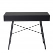 Table console HWC-E92, table de rangement table d'appoint, structure 3D 100x40cm - noir