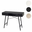 Table console HWC-E92, table de rangement table d'appoint, structure 3D 100x40cm - noir