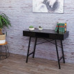 Table console HWC-E92, table de rangement table d'appoint, structure 3D 100x40cm - noir