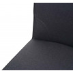 Tabouret de bar HWC-H72, tabouret de comptoir, repose-pieds tissu/textile en acier - gris foncé