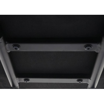 Tabouret de bar HWC-H72, repose-pieds tissu/textile en acier - gris-brun