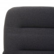 Chaise de salle à&nbsp; manger HWC-H45, chaise de cuisine chaise rembourrée, métal - tissu/textile gris foncé