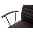 Chaise de bureau Cagliari, chaise pivotante, chaise de bureau, chaise de direction, cuir synthétique - brun