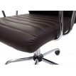 Chaise de bureau Cagliari, chaise pivotante, chaise de bureau, chaise de direction, cuir synthétique - brun