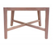 Chaise de salle à manger HWC-H12, chaise de cuisine, osier en rotin bois massif - marron