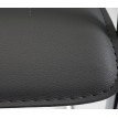 6x Chaise de salle à manger Samara, chaise cantilever, chaise de cuisine avec dossier, PVC acier - gris