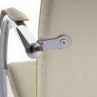 6x Chaise de salle à manger Samara, chaise cantilever avec dossier, PVC acier&nbsp; - crème-beige