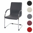 Chaise de conférence Samara, chaise cantilever, PVC&nbsp; - gris
