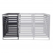 Extension pour abri à poubelles XL pour 1 ou 2 poubelles HWC-H62, bois massif 110x65x93cm - anthracite