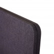 Paroi de séparation acoustique HWC-G75, cloison pour bureaux, Protection visuelle, tissu - 75x60cm,marron-gris