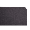 Paroi de séparation acoustique HWC-G75, cloison pour bureaux, Protection visuelle, tissu - 75x60cm,marron-gris
