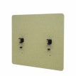Paroi de séparation acoustique HWC-G75, Protection visuelle pour bureau, panneau, tissu - 65x60cm, vert