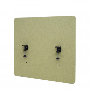 Paroi de séparation acoustique HWC-G75, Protection visuelle pour bureau, panneau, tissu - 65x60cm, vert