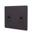 Paroi de séparation acoustique HWC-G75, Protection visuelle pour bureau,panneau, tissu - 65x60cm,marron-gris