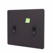 Paroi de séparation acoustique HWC-G75, Protection visuelle pour bureau,panneau, tissu - 65x60cm,marron-gris