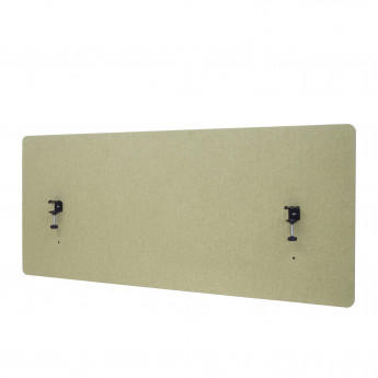 Paroi de séparation acoustique HWC-G75, Protection visuelle pour bureau, panneau, tissu - 140x60cm, vert