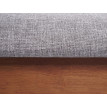 Banc HWC-G65, banc de vestiaire, banc de cuisine, bois massif, tissu / textile gris - 120x41 cm