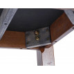 Banc HWC-G65, banc de vestiaire, banc de cuisine, bois massif, tissu / textile gris - 120x41 cm
