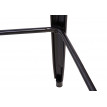 Table haute de bar HWC-H10, design industriel, bois d'orme, standards FSC, 106x147x60 cm, vintage noir-marron
