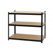 Etagère robuste HWC-E33, pour rangement,acier,charge maximale 875 kg, 5 étagères - noir 200x120x60cm