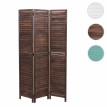 Paravent HWC-C30, cloison de séparation, style shabby vintage, 170x120 cm - brun