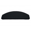 Lot de 15 tapis pour marches d'escalier HWC-G49,protection d'escalier,65x25cm-semi-circulaire,noir-anthracite