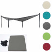 Enveloppe de rechange pour toit de pergola HWC-A41, 3x3m polyester - anthracite