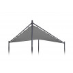 Enveloppe de rechange pour toit de pergola HWC-A41, 3x3m polyester - anthracite