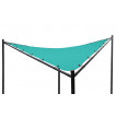 Enveloppe de rechange pour toit de pergola HWC-A41, 4x4m polyester - turquoise