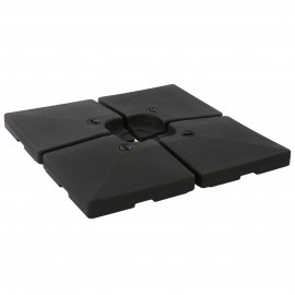 Porte-parasol HWC-F79, support pour parasol déporté/marché, pour croix de pied, à remplir jusqu'à 124kg