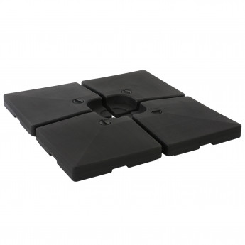 Porte-parasol HWC-F79, support pour parasol déporté/marché, pour croix de pied, à remplir jusqu'à 124kg