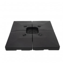 Porte-parasol HWC-F79, support pour parasol déporté/marché, pour croix de pied, à remplir jusqu'à 124kg