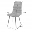 2x chaise en polyrotin HWC-E90, chaises de jardin, monture en métal - noir