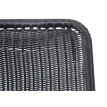 2x chaise en polyrotin HWC-E90, chaises de jardin, monture en métal - noir