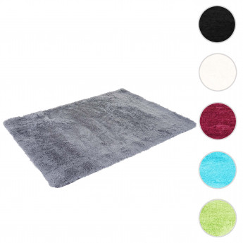 Tapis HWC-F69, shaggy, épais, poil long, tissu/textile, cotonneux, doux, 230x160cm - crème